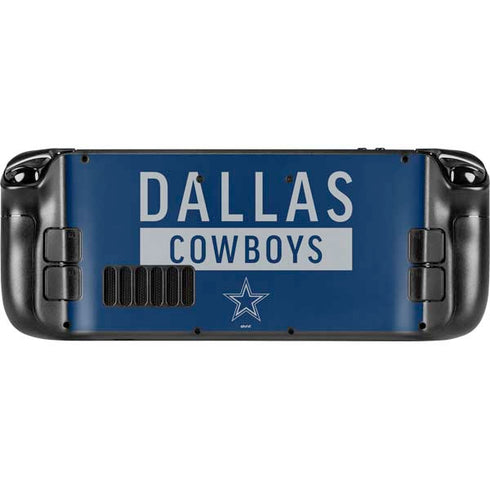 NFL Dallas Cowboys Blue Performance Series Steam Deck Handheld Gaming Computer Skin